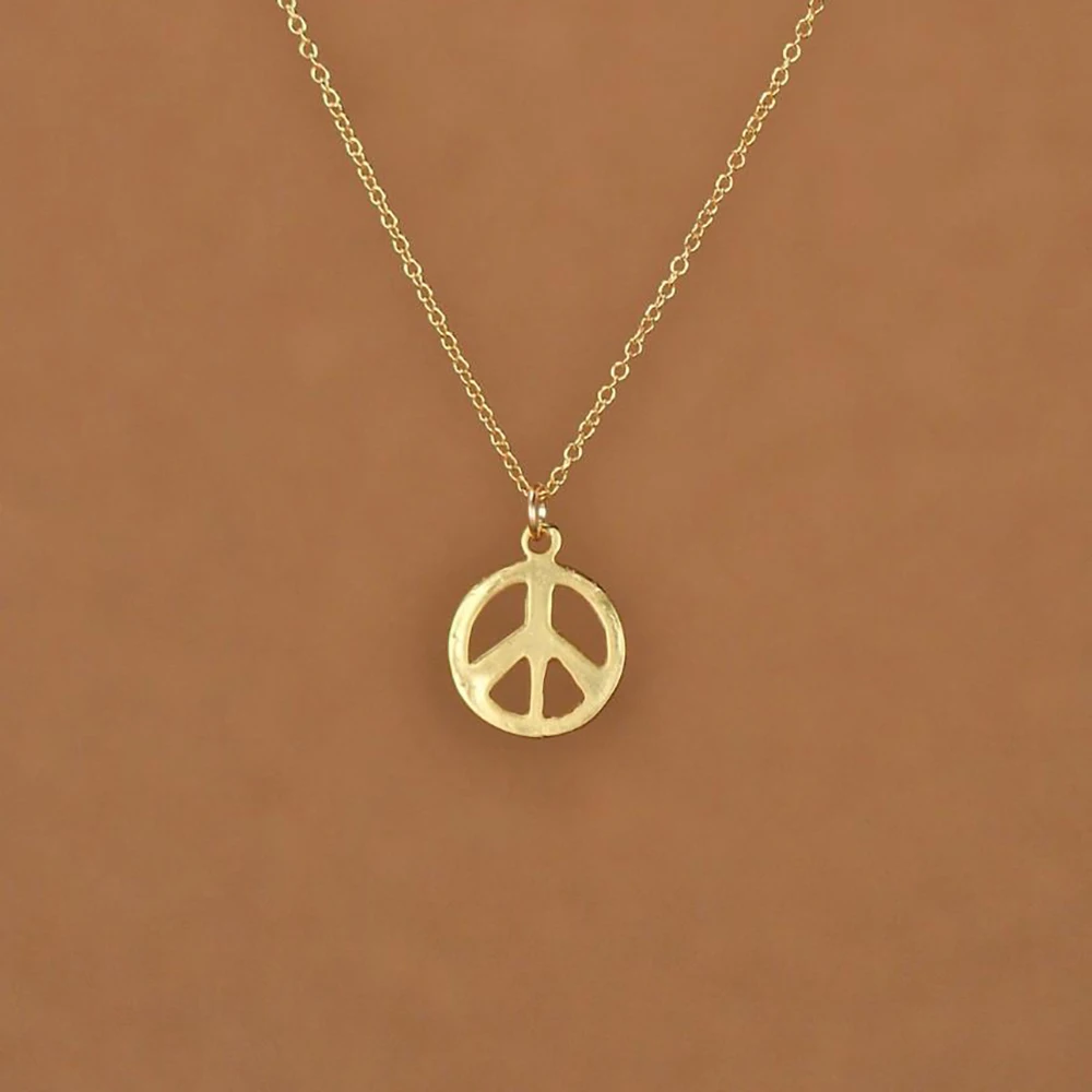 Peace Sign Necklace, Peace Necklace, Exquisite And Small, World Peace, Exquisite Gift