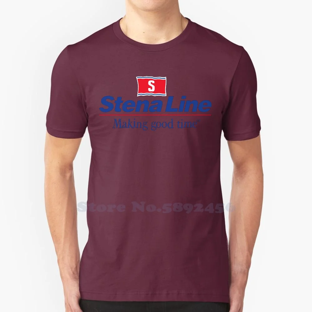 Stena Line Brand Logo High-Quality T Shirts Fashion 100% Cotton T Shirt New Graphic Tee