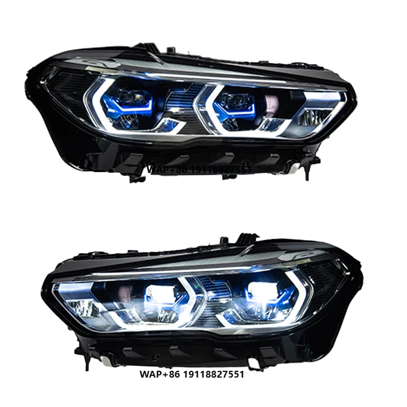 

YU GUANG для X5 G05 DRL Фары в сборе Фара 2019 2022, передняя фара, новая светодиодная фара, передняя фара DRL