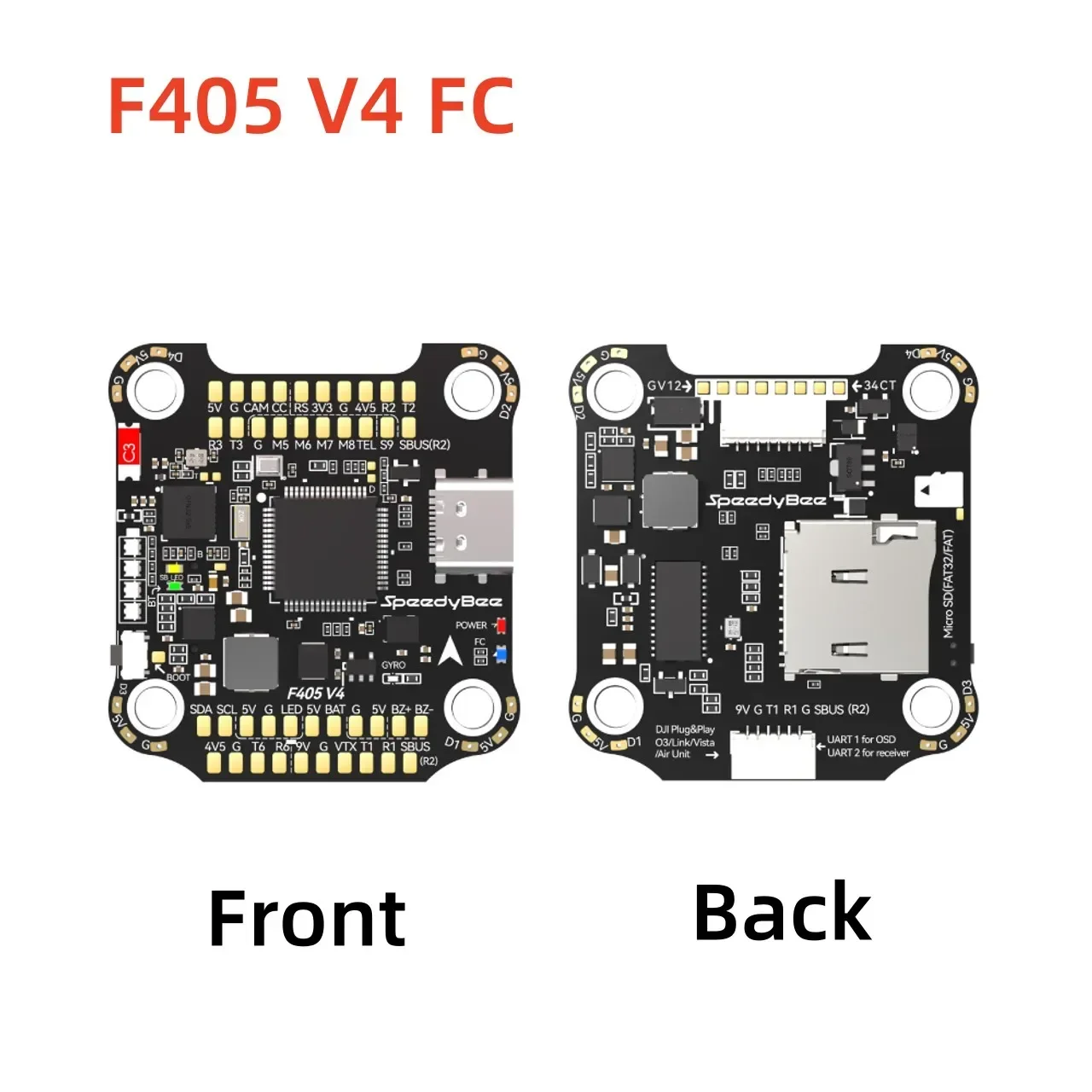 SpeedyBee F405 V4 BLS 60A 30x30mm FC&ESC Stack F405 Flight Controller BLHELIS 60A 4in1 ESC for FPV Freestyle Drones DIY Parts