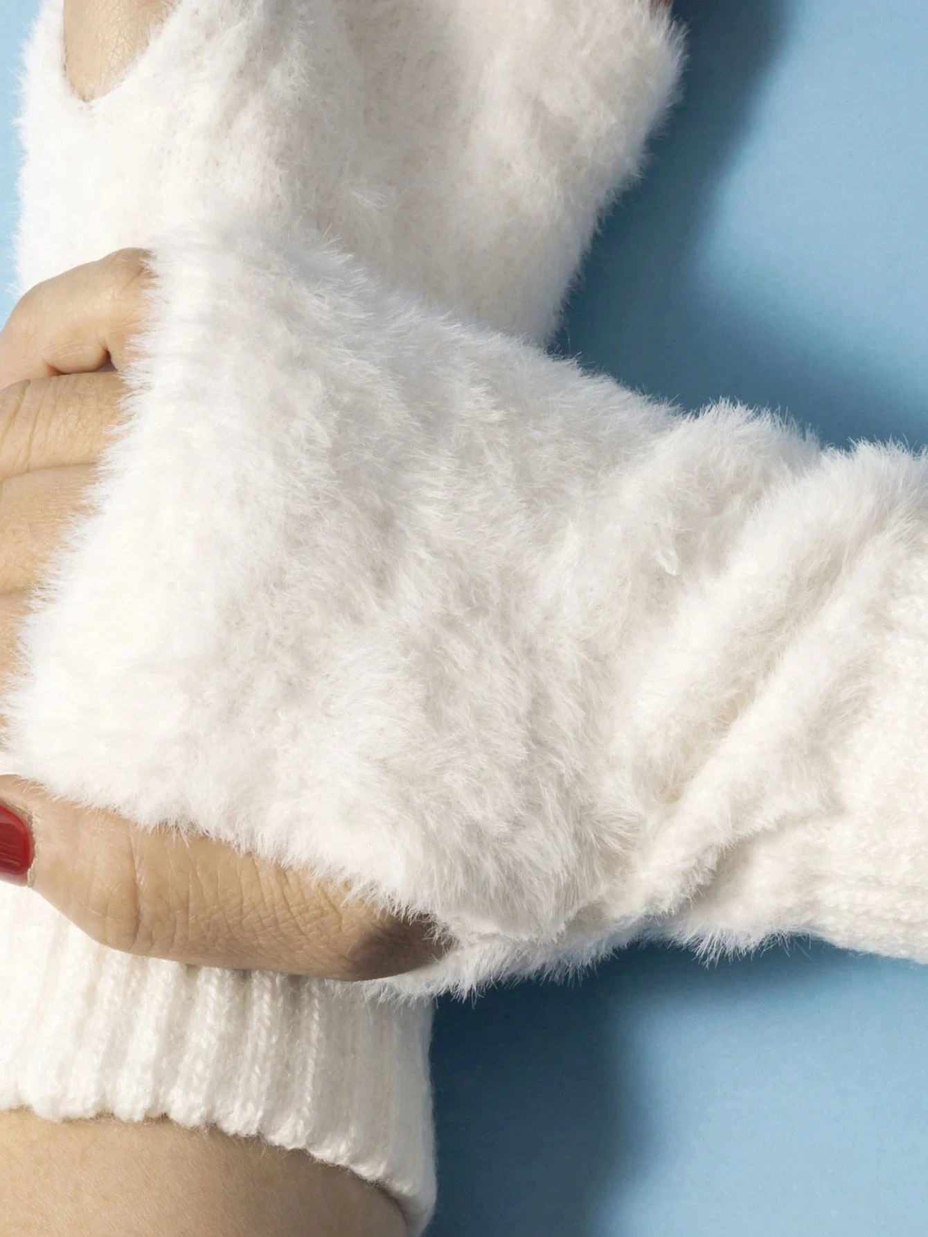 Women's Soft Warm Fingerless Gloves with Elastic Wrist, Touchscreen Compatible, Winter Hand Warmer, Office & Study Essentials