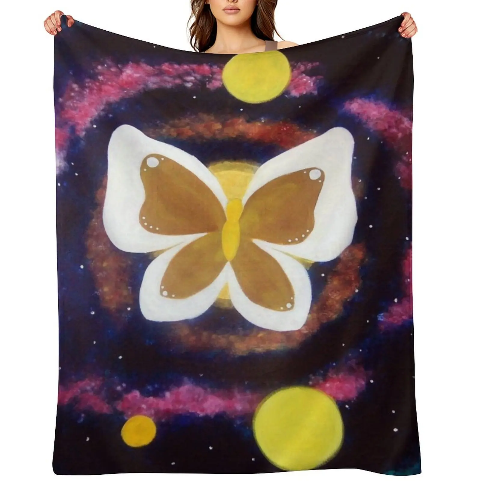 

Butterfly Angel Throw Blanket Stuffeds Cute Plaid Flannel Fabric for babies Blankets
