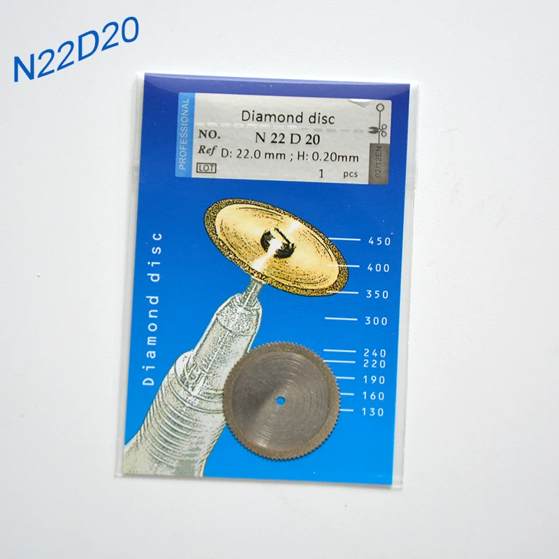

15Pcs N22D20 Dental Diamond Disc Double Sided Fine Grit