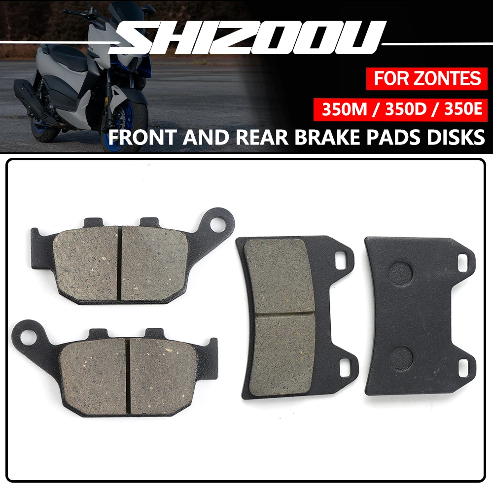 Kit Pastiglie Freno Anteriori e Posteriori per Scooter ZONTES 350D 350M 350E