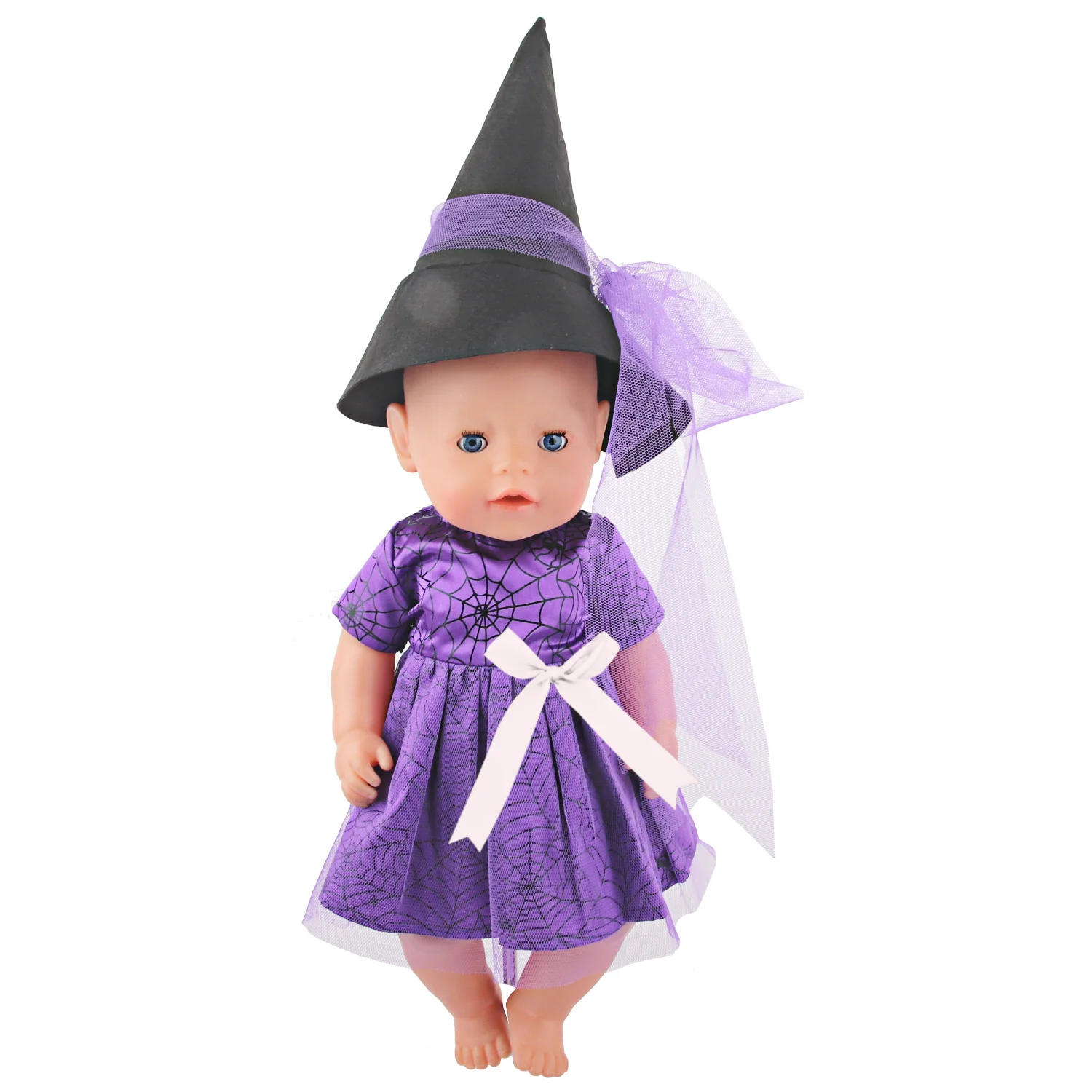 Viola arancione Cosplay bambola Festival vestiti vestito gonna mago + cappello da mago vestito per 18 pollici american & OG Gilr bambola regalo per bambini