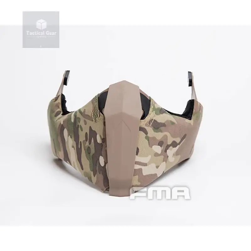 FMA Paintball Airsoft Half Face Mask Protection Helmet Rail Special for Tactical Fast/High Cut Helmet