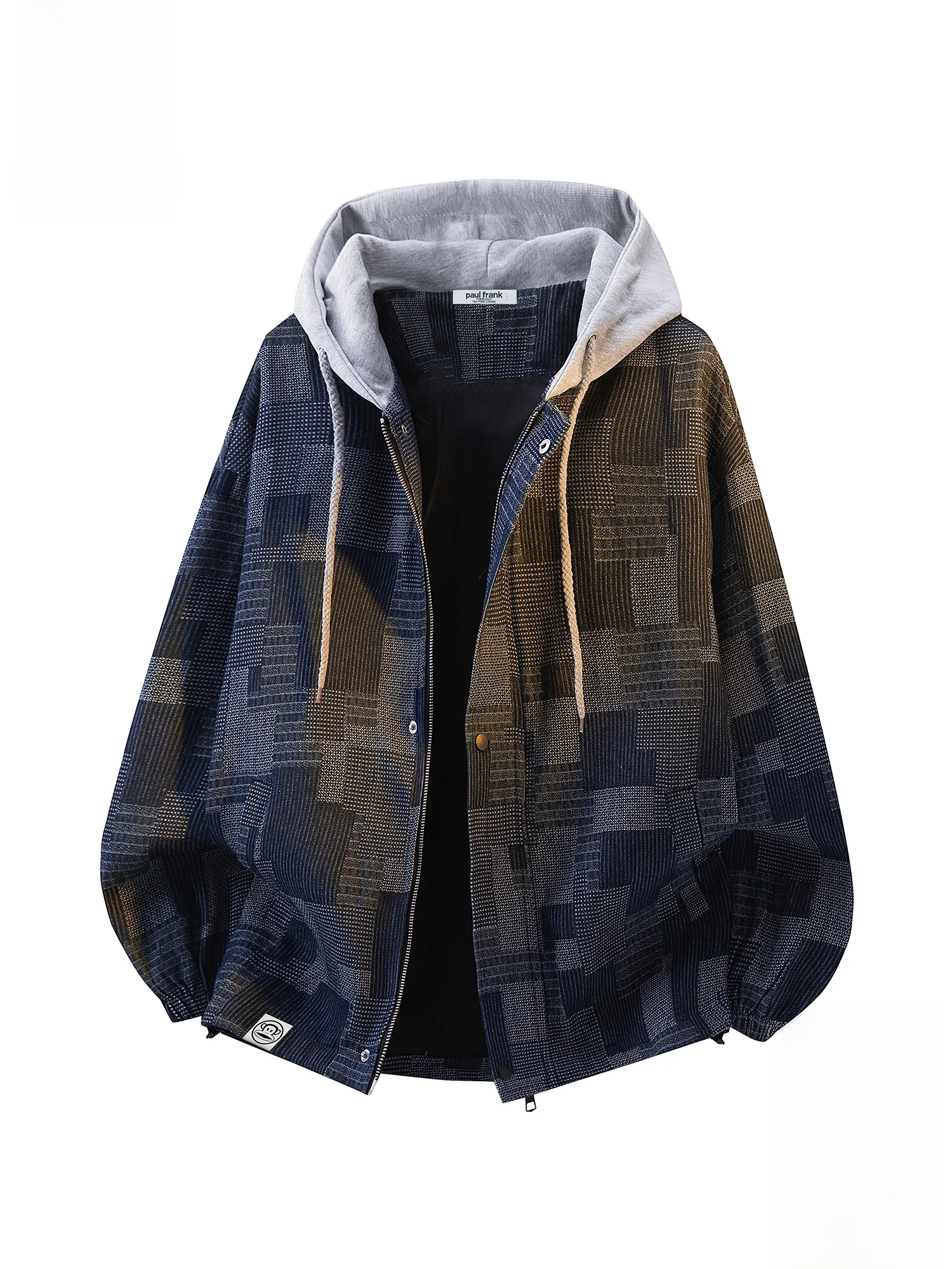 

Мужская повседневная весенняя толстовка Paul Frank American Style Color Block с контрастными вставками и принтом обезьяны Large Mouth Monkey