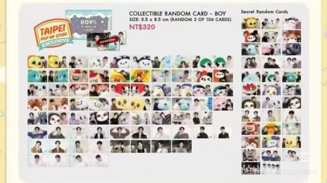 Official Gmmtv Pondphuwin Jimmy Sea Junior Mark Perthsanta Williamest Boys Collectible Random Card Pop Up Store In Taipei
