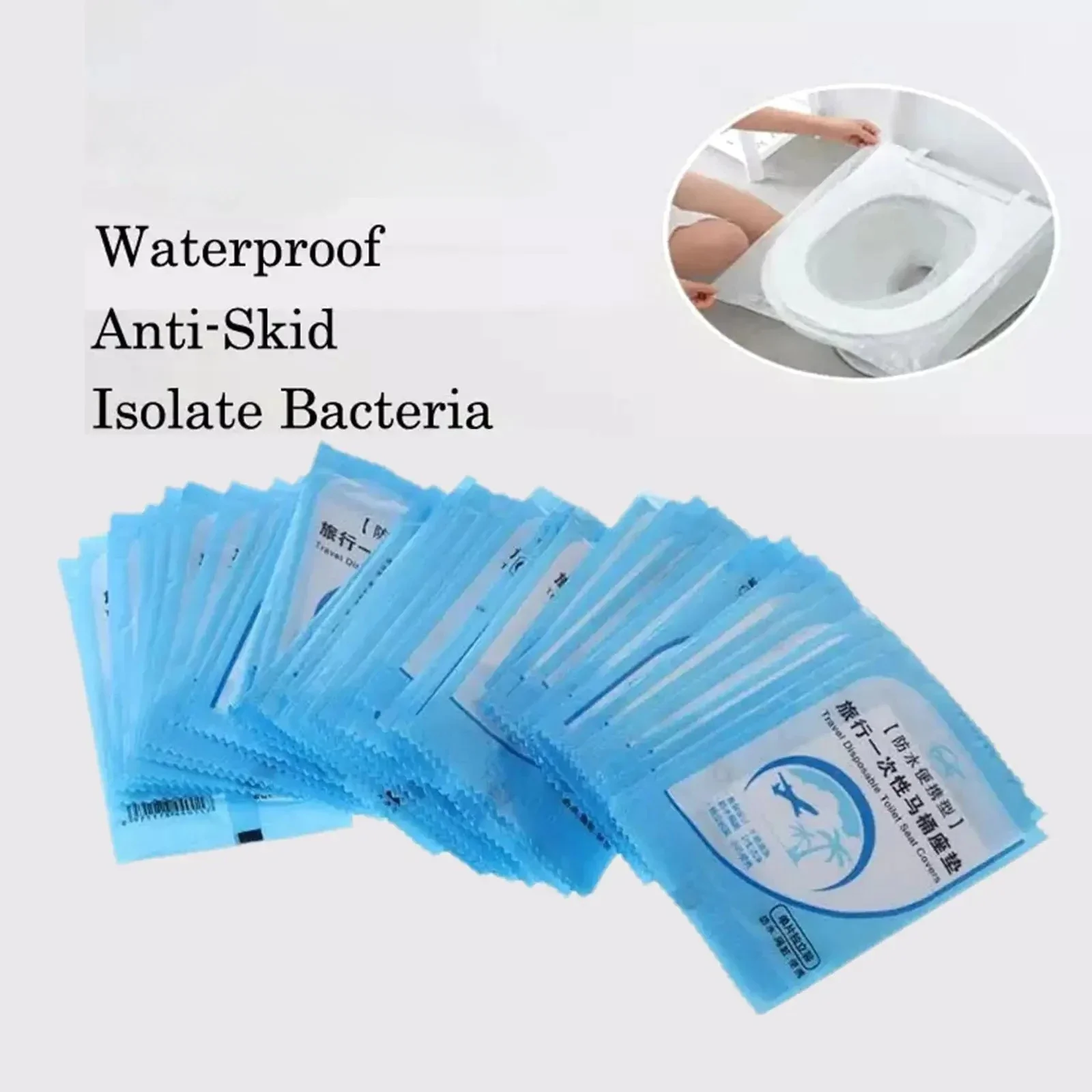 Disposable Bathroom Accessories Toilet Protector Toilet Seats Cover Waterproof Cushion Travel Camping Mini Portable Safety Home