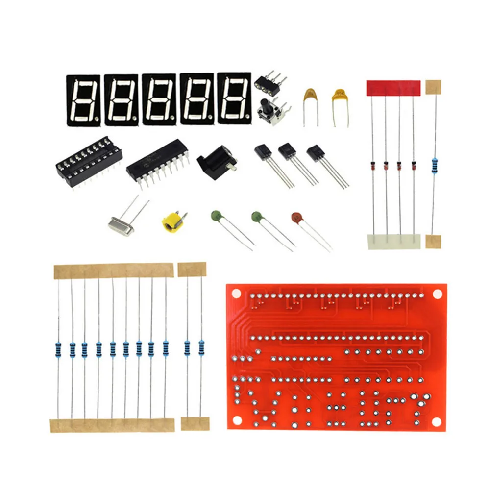 1Hz 50MHz Frequency Counter Crystal Oscillator Meter 5 Digit LED Display DIY Kit for Arduino Electronics
