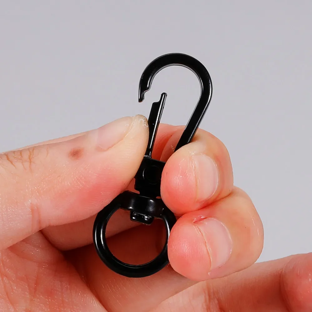 5 pezzi in metallo girevole O-ring Eye Snap Hook Trigger fermagli clip per borsa artigianale in pelle cinturino cintura fettuccia portachiavi taglia