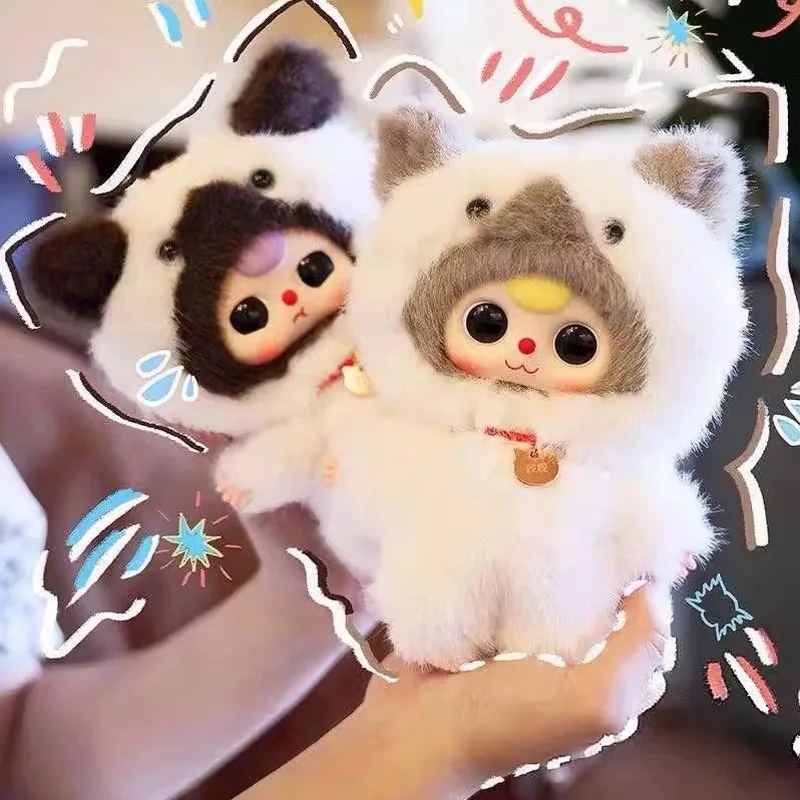 

new Baby Three Cat series Doll Vinyl blind box Action Figure Toy Kawaii Mystery Box Children Birthday girl limit Gift Pendant
