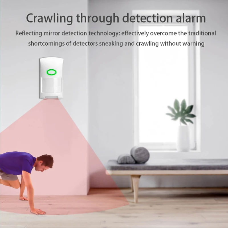 Tuya-Detector de Movimento Infravermelho, Sistema de Segurança Doméstica Sem Fio, Sensor do Corpo Humano, Vida Inteligente, Alarme Anti-roubo, WiFi,