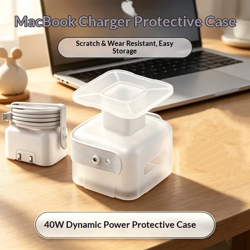 Suitable for Apple MacBook Air 35W 40W Charger Case, Power Supply M5, Data Cable Protection Cover M4, Winding Rope