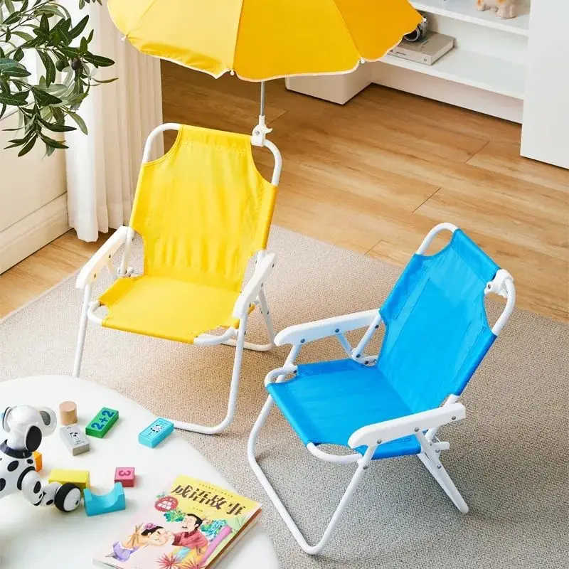 Baby Beach Chair Outdoor Children Folding Back with Umbrella Shade Small Chair