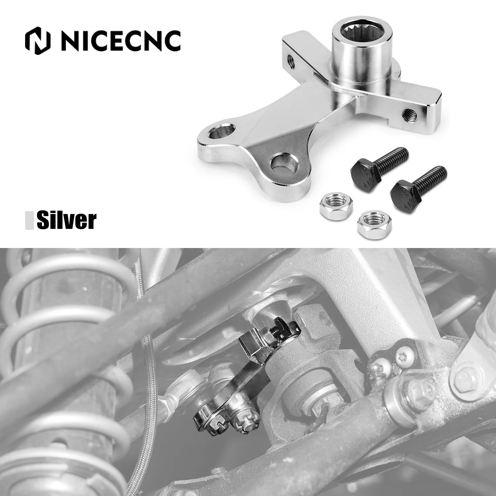 NICECNC YFZ450R Steering Stem Pitman Arm For Yamaha YFZ450R 2009-2013 YFZ450X 2010-2011 ATV Accessories