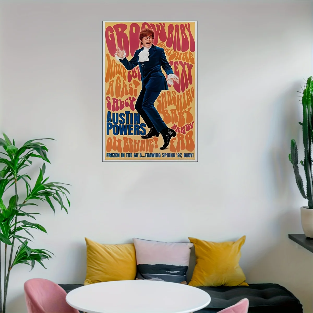 

Austin Powers Vintage Tin Sign - 20x30cm Retro Wall Art for Home, Cafe, Bar & Garden Decor - Humorous Hanging Plaque, Great Gift