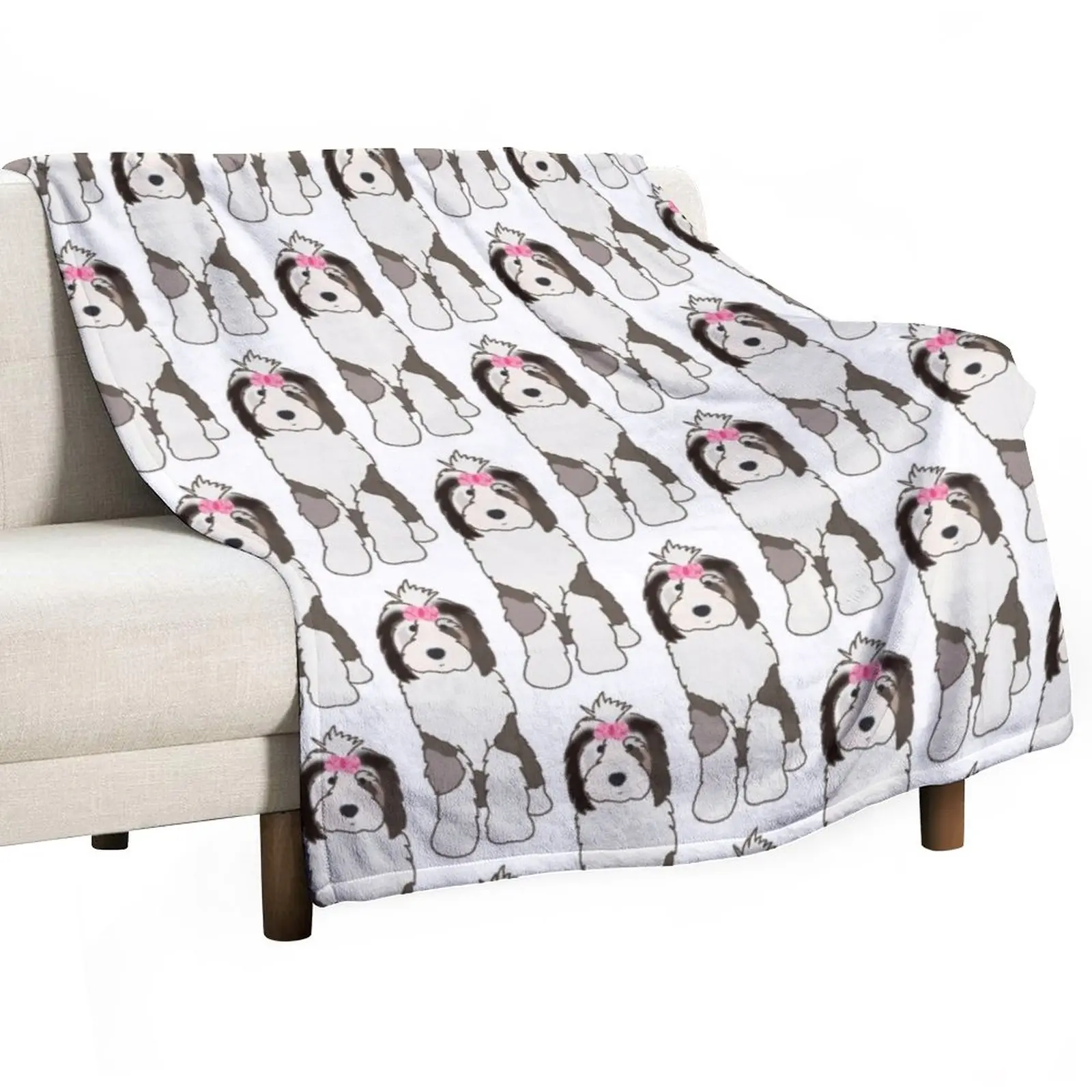 

Sheepadoodle 2 Throw Blanket Summer Bedding Blankets Furry Blanket For Sofa bed plaid