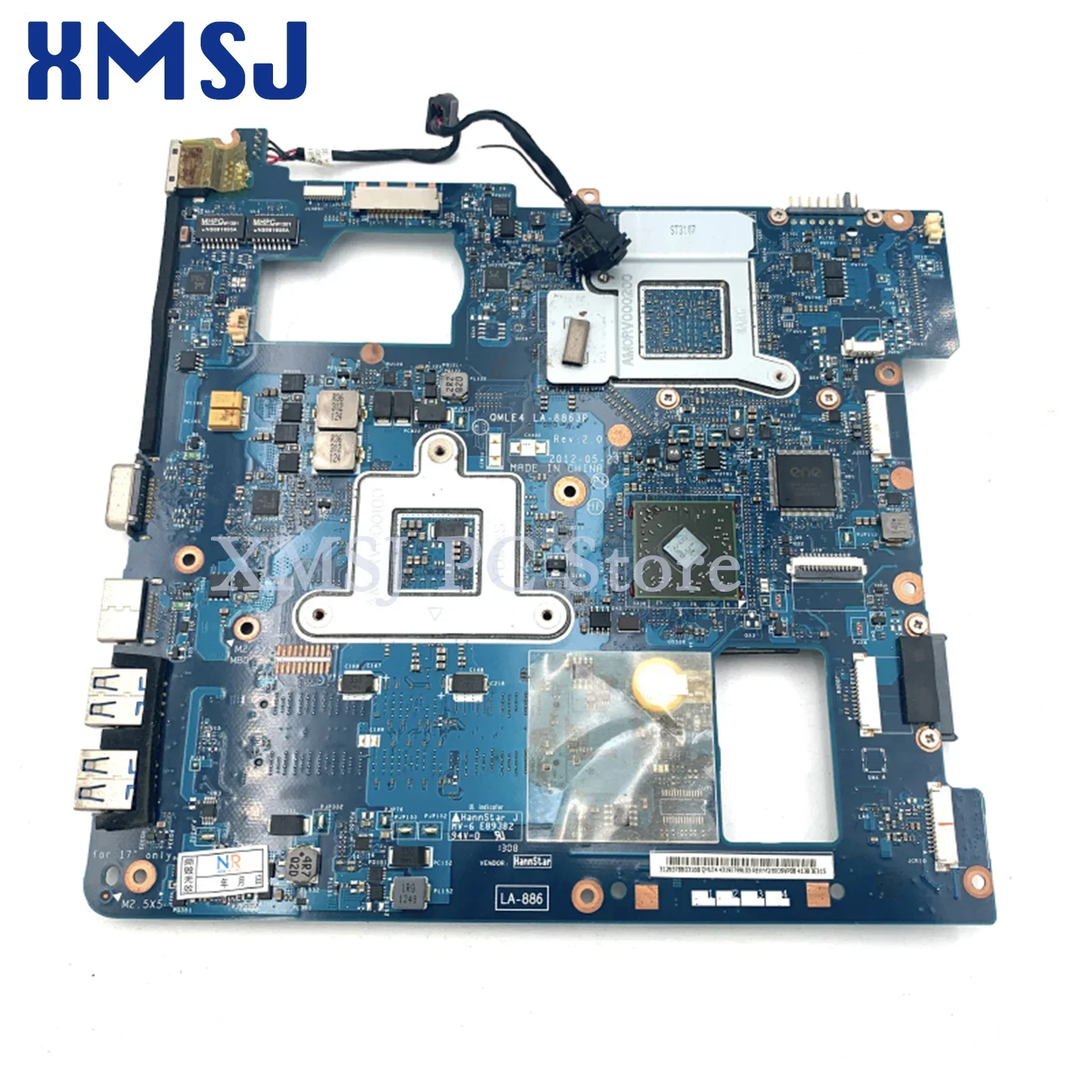 Imagem -03 - Placa-mãe Portátil Xmsj para Samsung Soquete Fs1 Gpu hd 7600m Np355 Np355c4c Np355v5c La8863p Qmle4 Ba5903567a Ba59-03567b