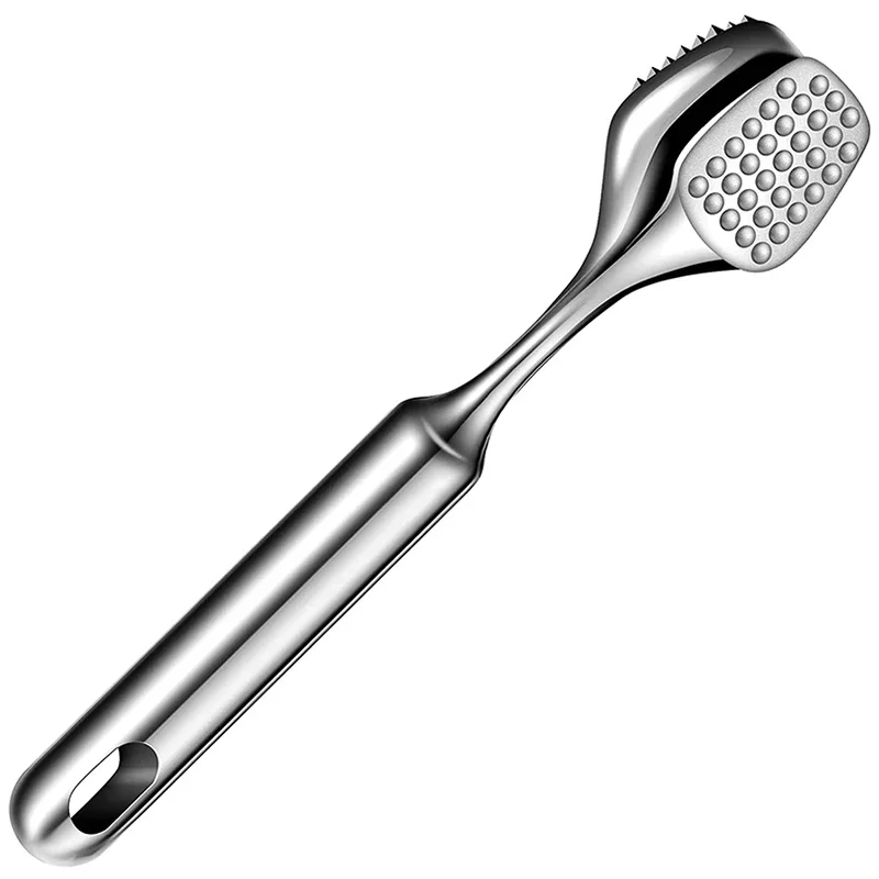 304ステンレス鋼の肉たたきハンマー、滑り止めグリップハンドル付きの頑丈な鶏肉たたき-キッチンツール
