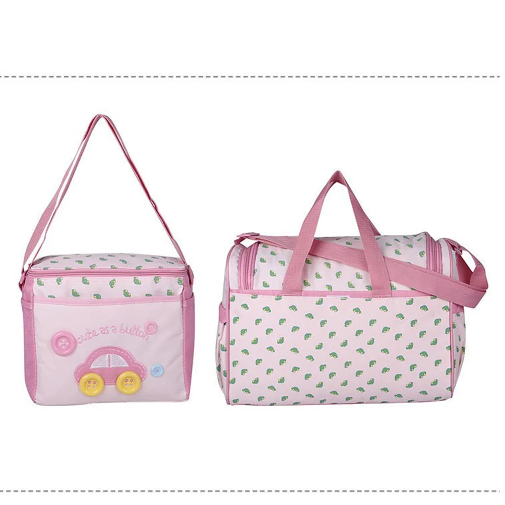 4in1 Diaper Bag Set Large Capacity Waterproof Nursing Mummy Tote Travel Shoulder Bag Parent Essential