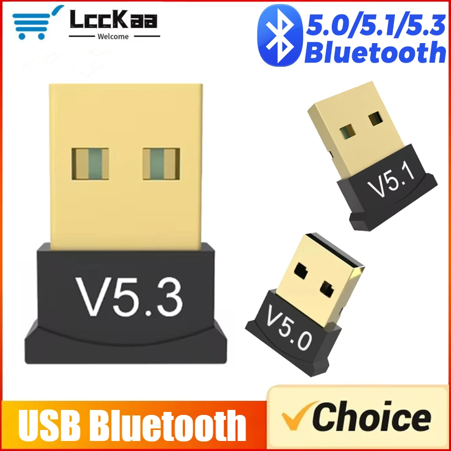 

Мини-USB Bluetooth 5,3/5,1/5.0 адаптер-ключ для ПК, ноутбука, мыши, клавиатуры, планшета, принтера, динамика, беспроводной приемопередатчик