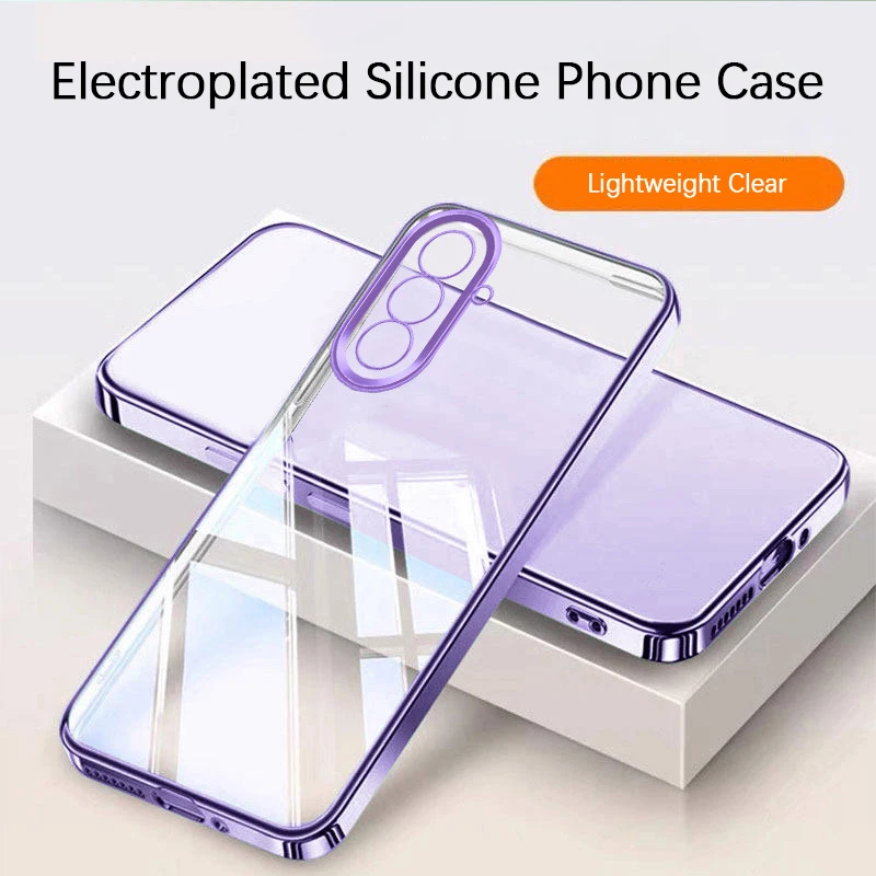 Transparente Schutzhülle für Samsung Galaxy A57 A37 A27 A17 A56 A36 A26 A16 A55 A35 A25 A15 A05 A05S A54 A34 A24 A14 5G Dünne TPU-Abdeckung