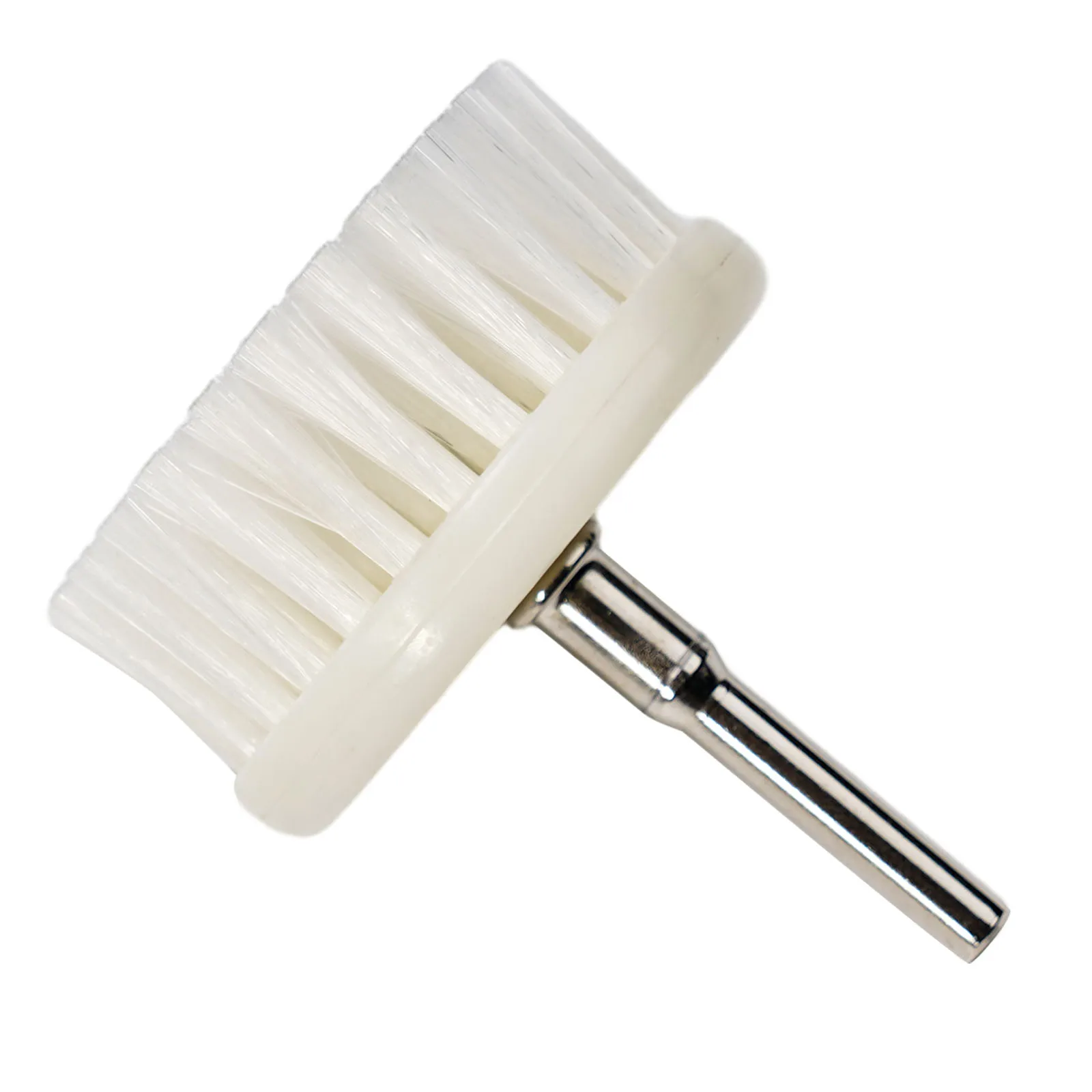 

Brush Head Soft Drill Powered Brush 1 Pcs White + Metal 60mm Diameter 6mm Shank Diameter For Carpet For Leather