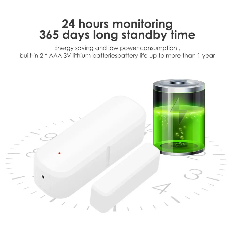 Tuya Smart Wifi Tür sensor Fenster Sensor Alarm Sicherheits schutz Smart Home Smart Life Control Arbeit mit Alexa Google Home