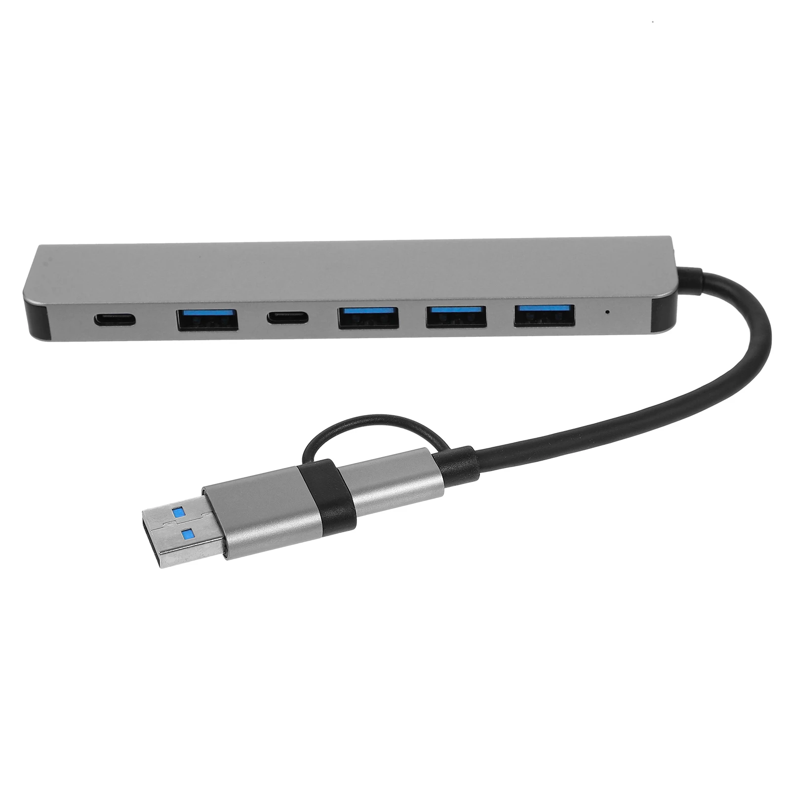 

Док-станция «Семь в одном» Type-C, расширитель USB-концентратора с несколькими портами для ноутбуков, компьютеров, дополнительный адаптер USB-разъемов