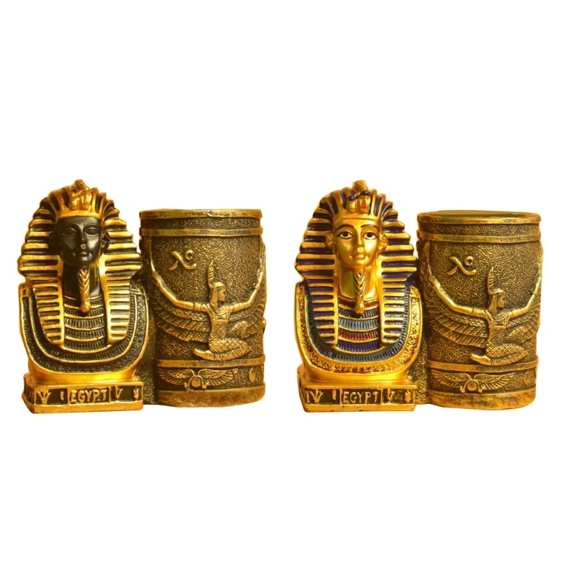 

Vintage Pen Holder Statue Shelf, Sculptue Figurine Stationery Holder Dropship