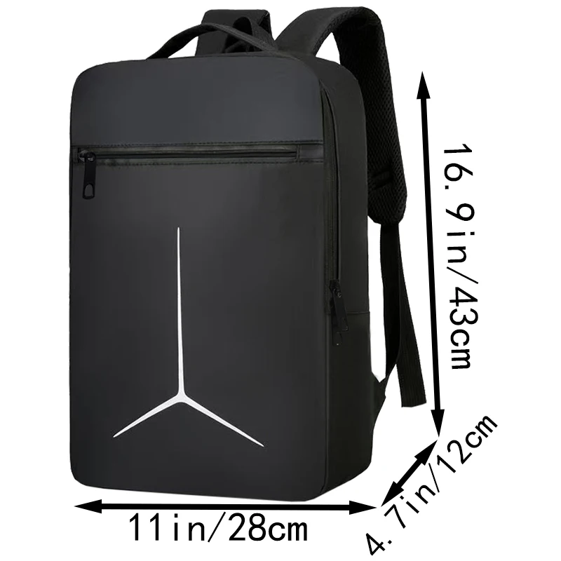 Unisex Business Laptop Backpack Oxford Fabric Water Resistant Large Capacity Casual Daily Work Travel School Rucksack Bag