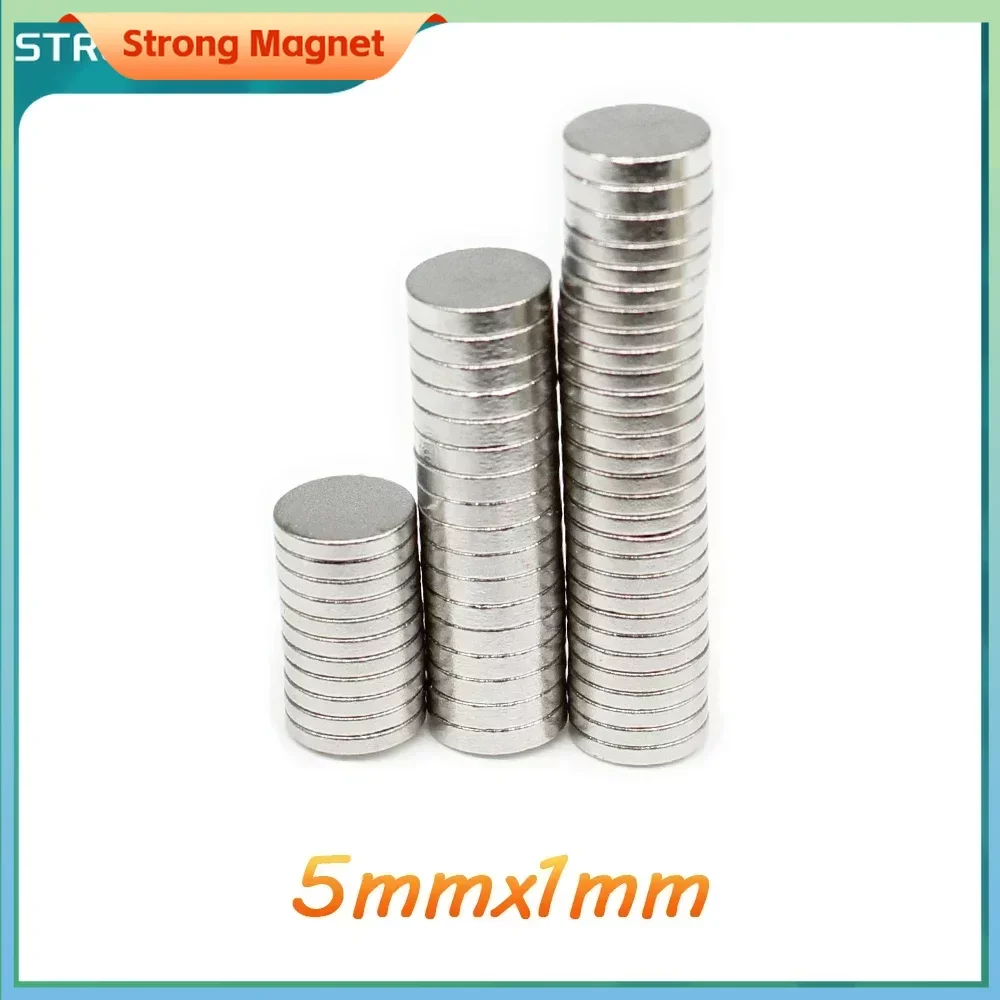 5x1 Mini Small Round Magnets N35 Circular Search Magnet Strong 5x1mm Permanent NdFeB Magnets Disc 5*1