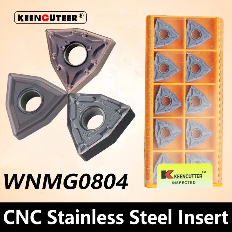 Carboneto de Inserção para Mwlnr Ferramenta de Torneamento Externo Wnmg r l Lâmina Aço Inoxidável Cortador Cnc Torno Wnmg080404 Wnmg080408