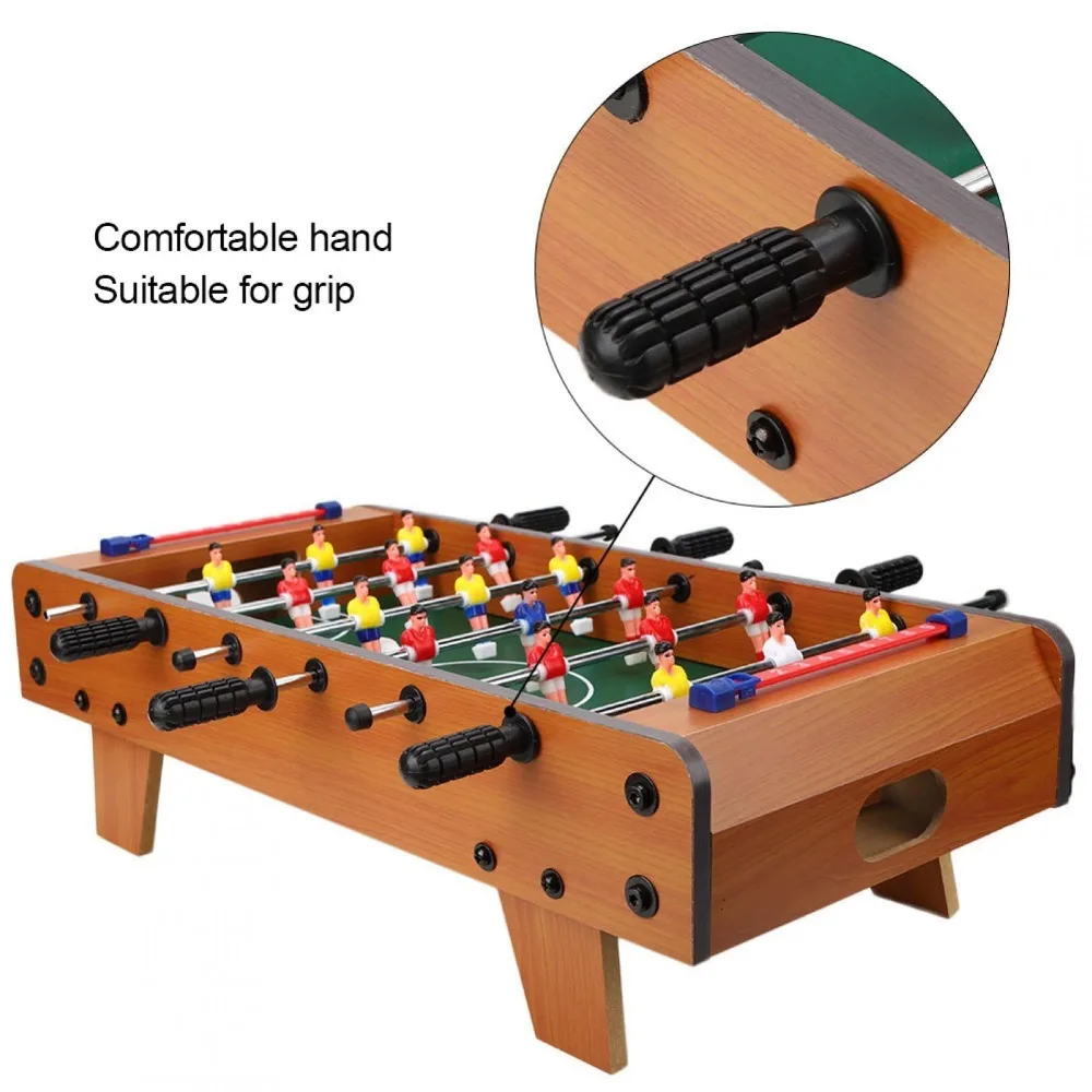 Football Table Mini Football Table Game Footballs Score Keepers Wood Soccer Table Top for Kids Family Night Parties Game Rooms