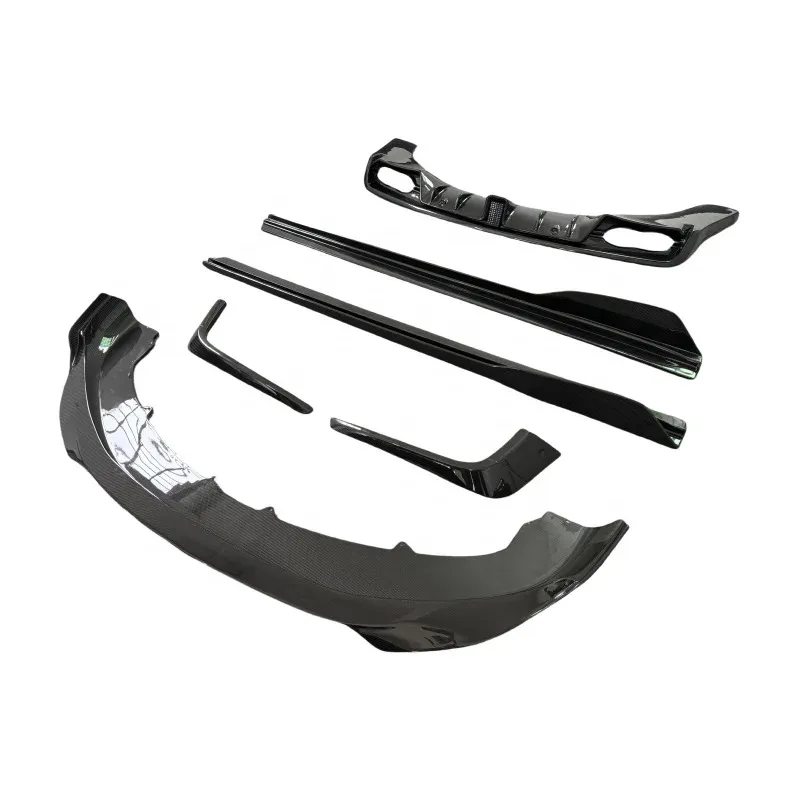 

For Bentley Continental GT 2015-2017 ST Style Carbon Fiber Lip Front Bumper Canards Wing Rear Diffuser Side Skirt Body Kit