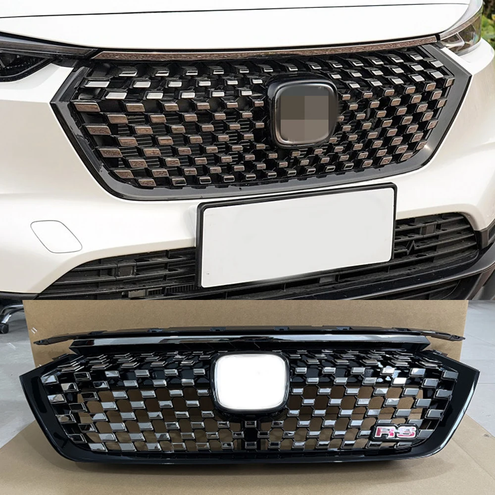 For Honda HRV 2022 Car Bumper Grille Special High Quality ABS Radiator Grilles Body Kit Exterior Modification Accessories Parts