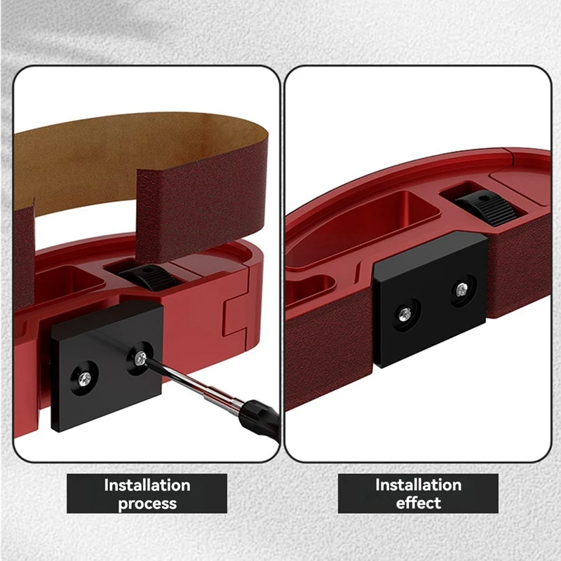 Soporte de papel de lija de mano, herramienta de lijado de aleación de aluminio de esquina, ángulo interno, gran oferta