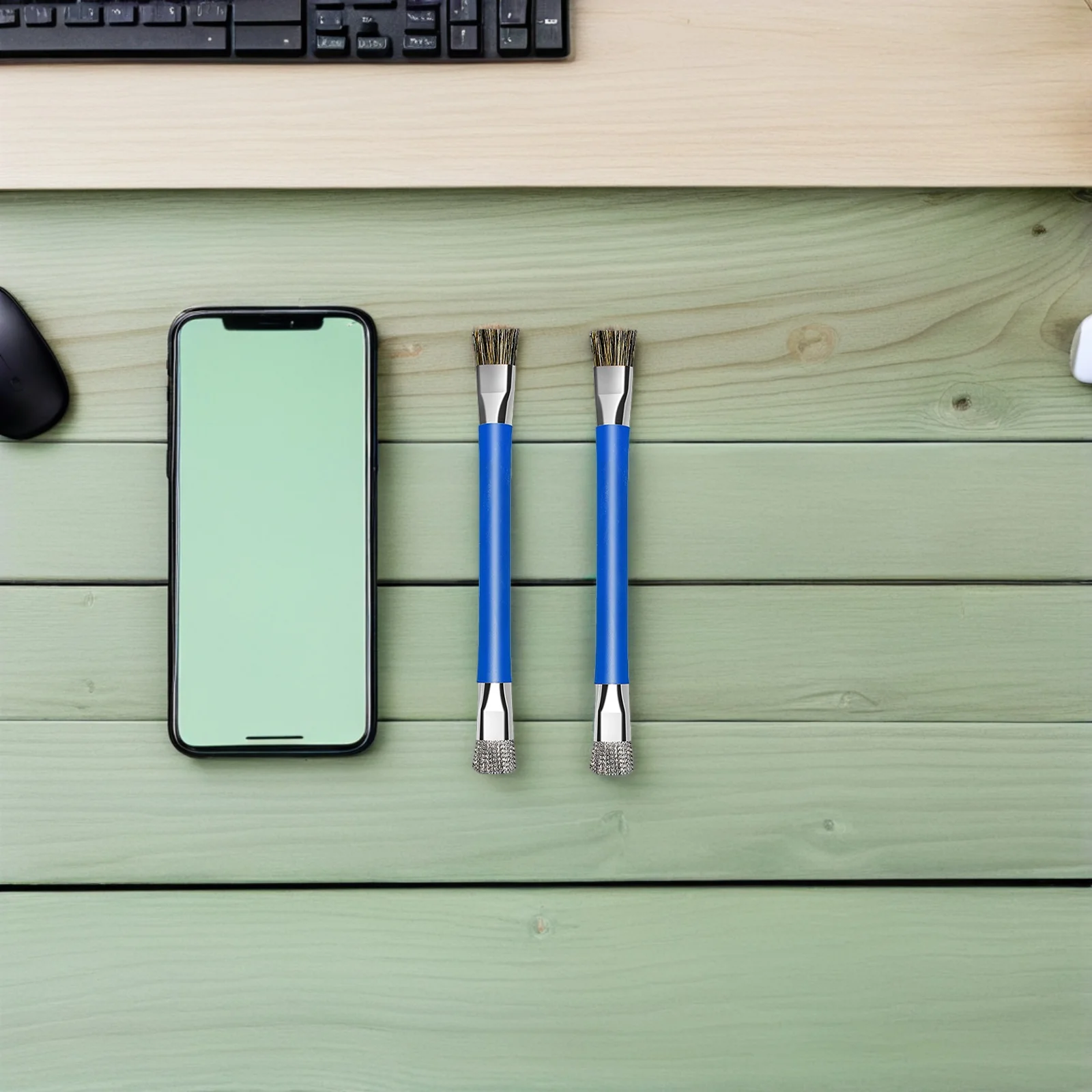 

4pcs Motherboard Cleaning Brush Double Ended Steel Wire Bristles For Ic Sockets Circuit Boards Precision Dust Removal Repair