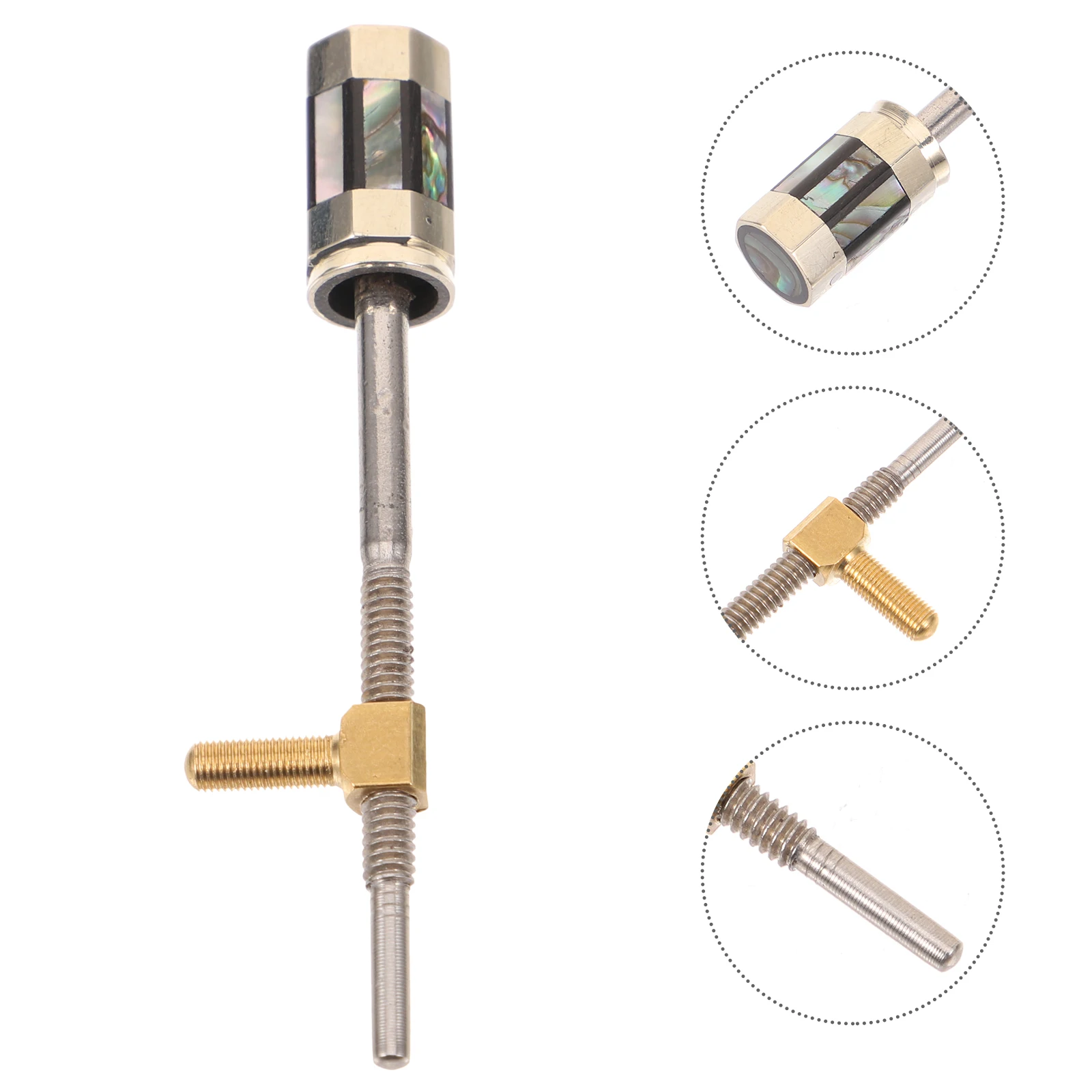 

Violin Bow Screw 4 4 Size Violin Bow Screw Replacement 61mm Length Replacement Parts Accessories Musical Instruments