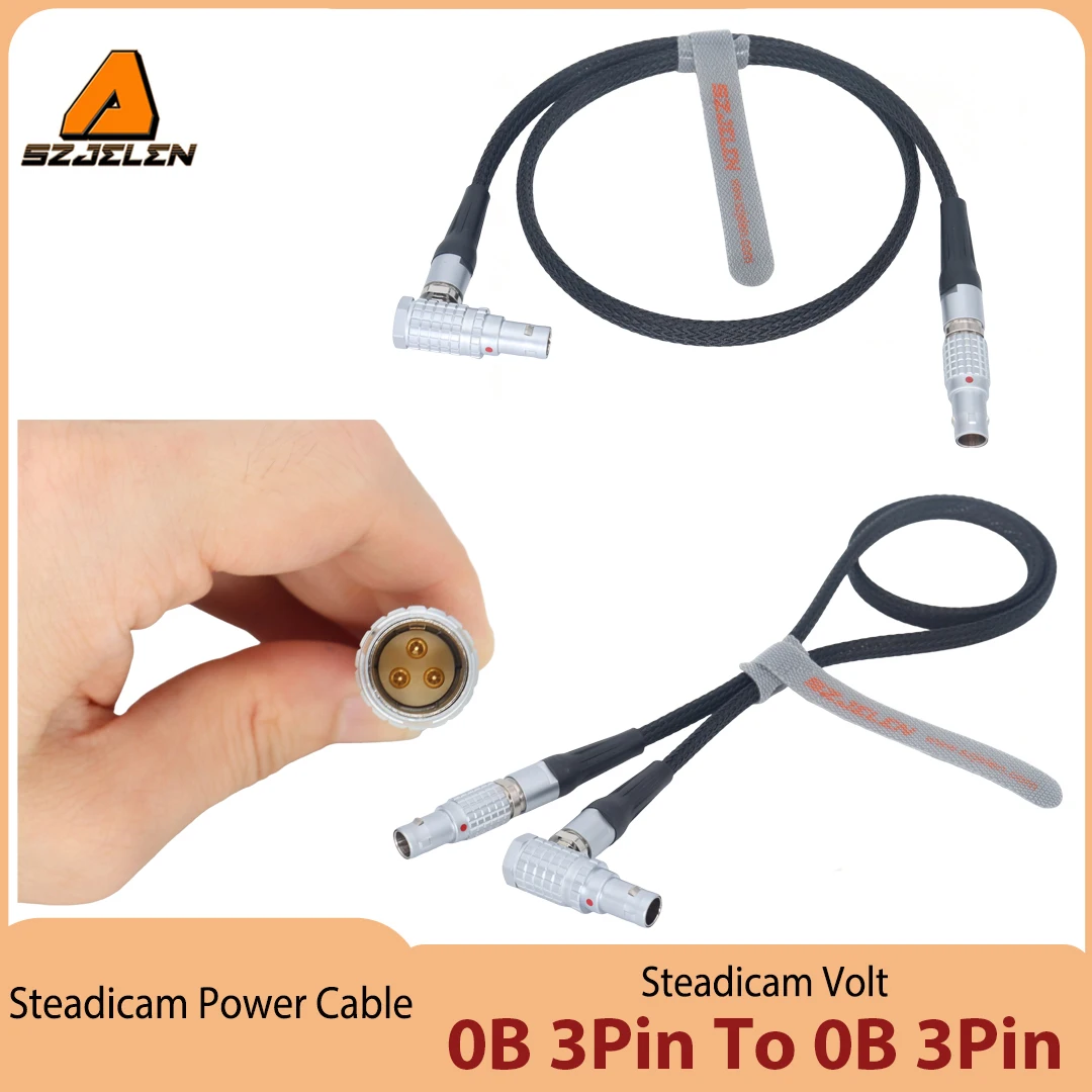 New Arriving Steadicam Volt Power Cable 0B 3Pin To 0B 3Pin Male 12V
