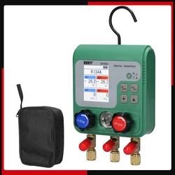 Digital Manifold Gauge Refrigeration Digital Vacuum Pressure Manifold Tester Air Conditioning Temperature Tester Valves Tool