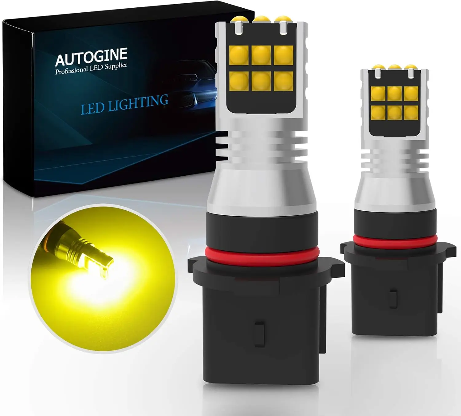 

12278 PSX26W Светодиодные противотуманные фары, 2600 люмен чрезвычайно яркие светодиодные лампы 3030-SMD H28W для автомобилей, мотоциклов, грузовиков, внедорожников, противотуманных D