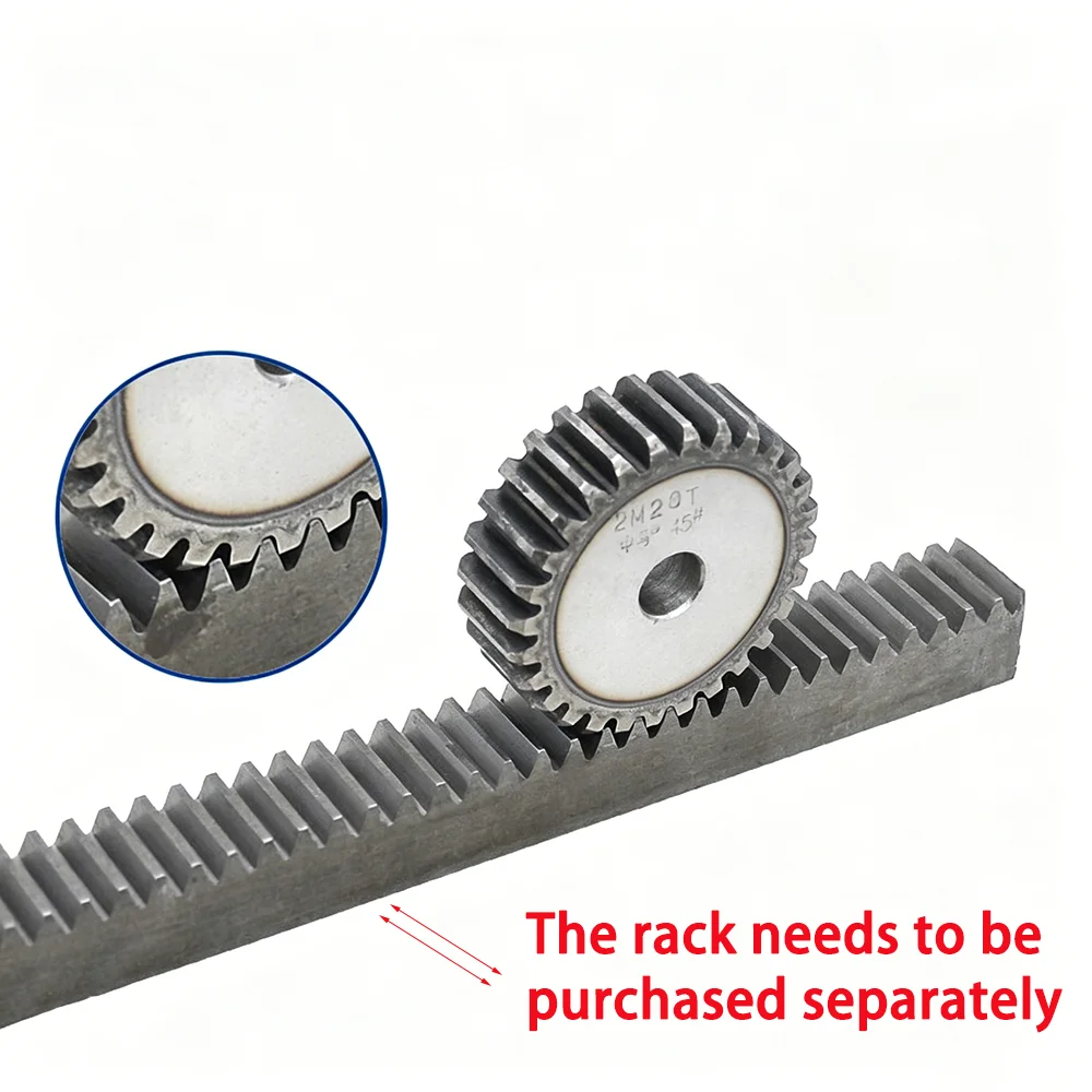 1Pc 2M Spur Gear 15T 16T 17T 18T 19T Straight Tooth 45# Steel Precision Machined Bore Industrial Transmission Gear for Machinery