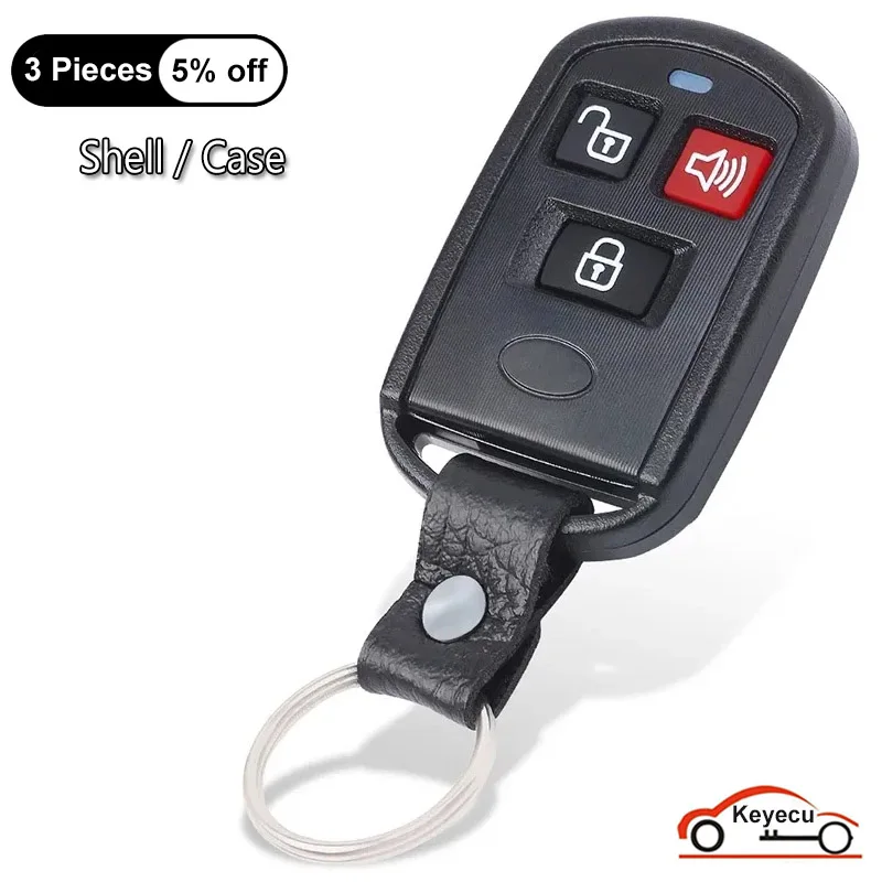 KEYECU Replacement Remote Key Fob Shell Case 2+1 3 Button for Hyundai Elantra Santa Fe XG300 XG350 for Kia OSLOKA-230T