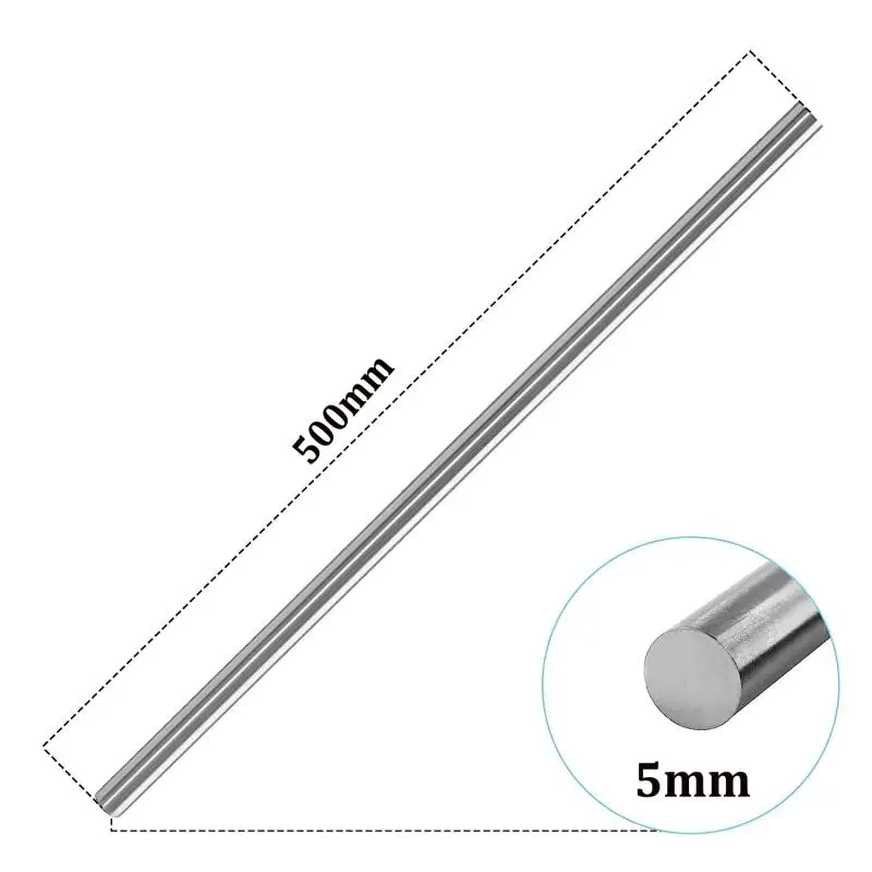 1pcs Titanium Ti Bar Grade GR2 Rod Round Bar, Diameter 2mm-20mm Length 250mm 500mm