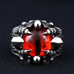 Fashion Creative Stainless Steel Evil Eye Dragon Claw Skull Rings For Men Women Personality Punk Rock Jewelry Gifts Dropshipping