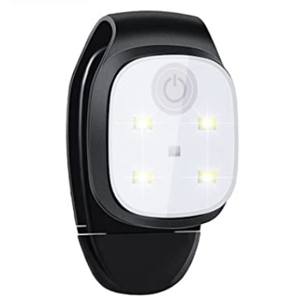 

Ночная лампа с клипсой, 4 режима освещения, предупреждающая лампа с клипсой для бега, ночных прогулок, рыбалки, походов, перезаряжаемая через USB.