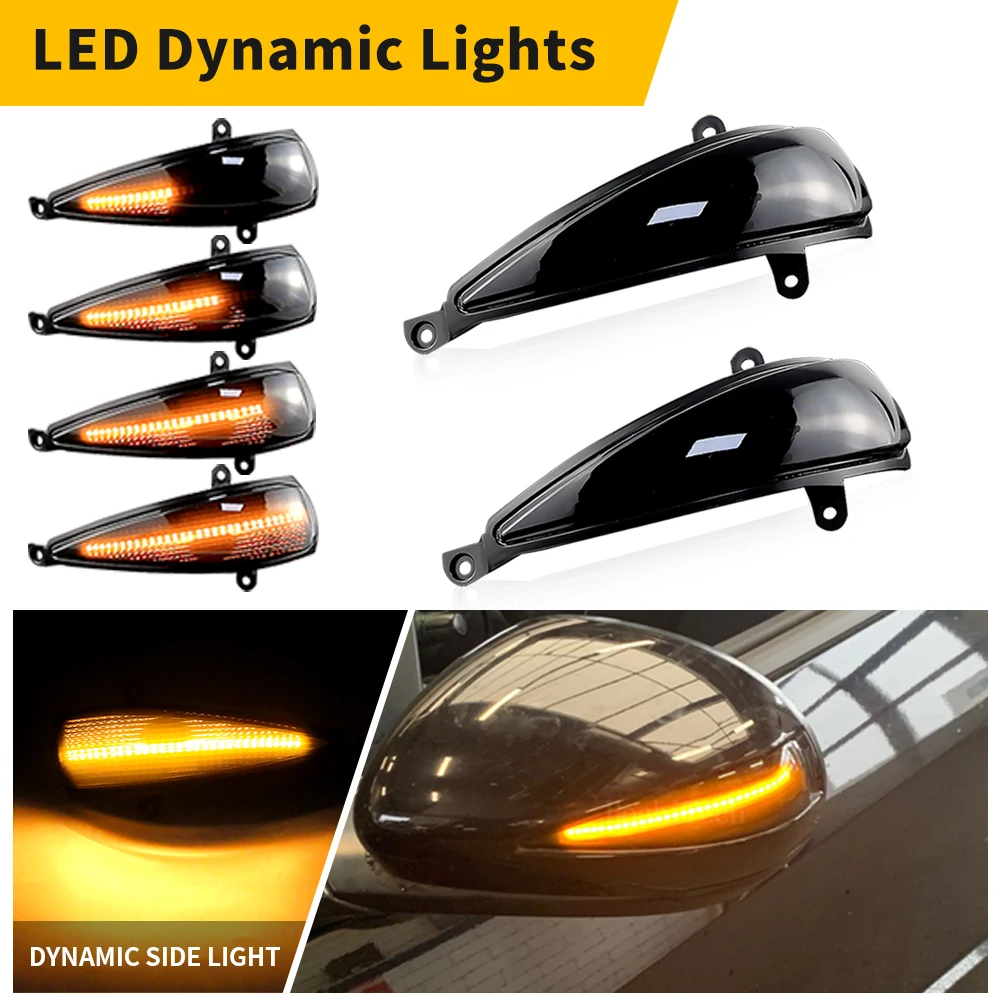 

2PCS Dynamic Blinker LED Turn Signal Light Indicator Side Mirror Lamp For Honda Civic 8th MK8 Type-S Type-R FN 1 2 3 FK 1 2 3