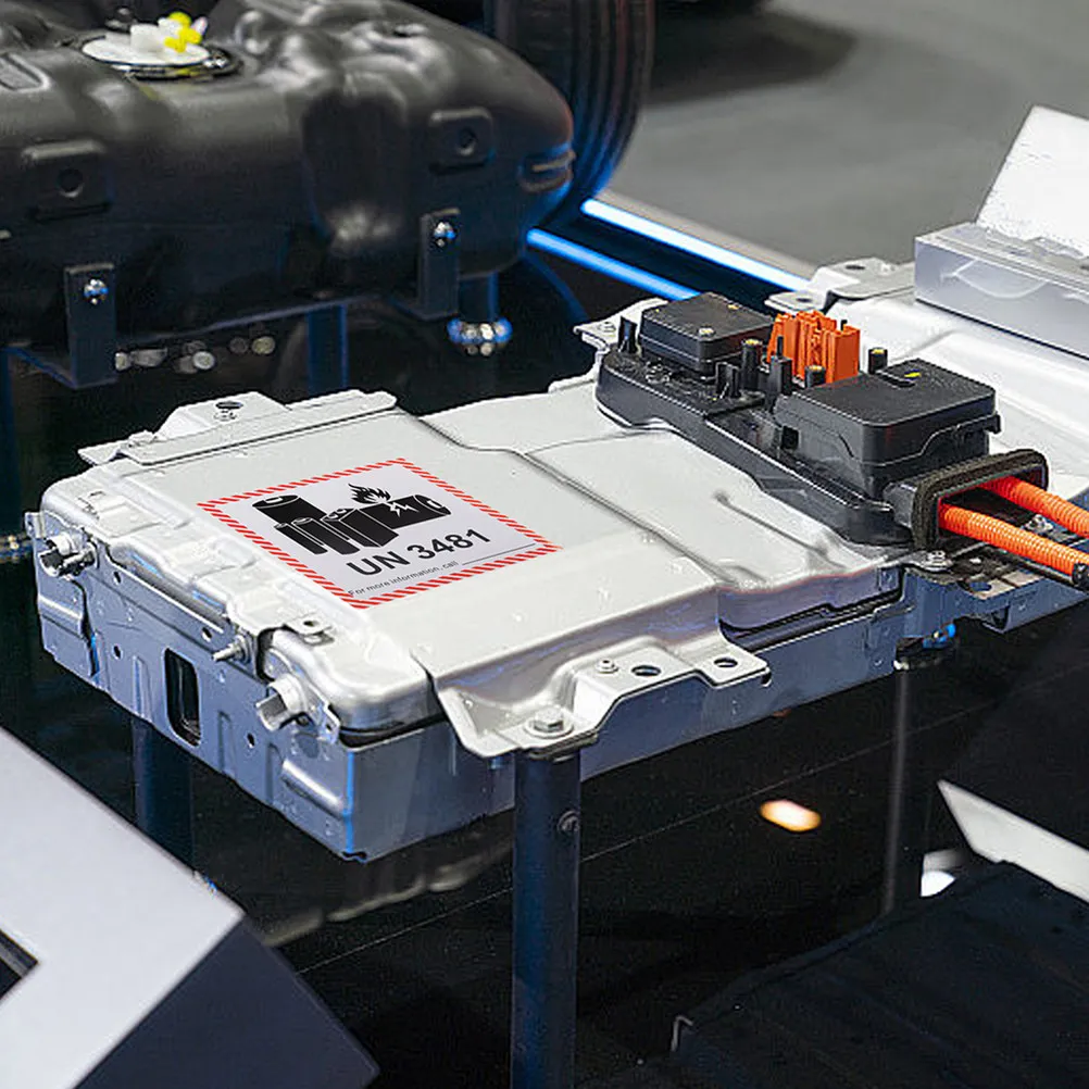 

200 шт. предупреждающих этикеток для литий-ионных аккумуляторов, самоклеящиеся огнестойкие транспортные наклейки